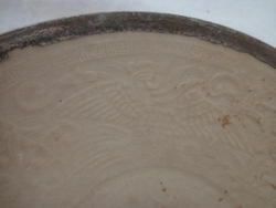 Sung whiteware dish with traces of silver on rim - courtesy Glade Antiques
